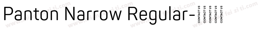 Panton Narrow Regular字体转换